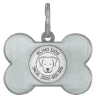 Zwart-witte miniatuurtekenfilm Dog Blind Dog