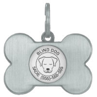 Zwart-witte miniatuurtekenfilm Dog Blind Dog