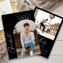 Zwart-witte minimalistische fotograafpartij kaart