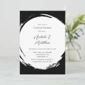 Zwart-witte, minimalistische koppels schoeisel kaart (Staand voorkant)