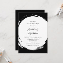 Zwart-witte, minimalistische koppels schoeisel kaart