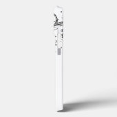 Zwart-witte modderbloemen kleur in Afbeelding Case-Mate iPhone Case (Achterkant / Links)