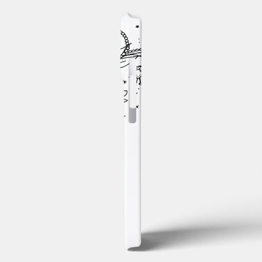 Zwart-witte modderbloemen kleur in Afbeelding Case-Mate iPhone Case (Achterkant / Links)