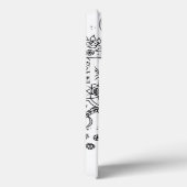 Zwart-witte modderbloemen kleur in Afbeelding Case-Mate iPhone Case (Achterkant / Rechts)