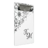 Zwart-witte modderbloemen kleur in Afbeelding Mini Klembord (Schuin)