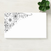 Zwart-witte modderbloemen kleur in Afbeelding Post-it® Notes (Kantoor)