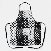 Zwart Witte Mode Stippen Stijl Design Schort (Voorkant)