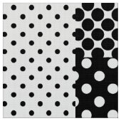 Zwart Witte Mode Stippen Stijl Design Stof (Close Up)