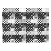 Zwart Witte Mode Stippen Stijl Design  Tafelkleed (Voorkant (Horizontaal))
