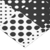 Zwart Witte Mode Stippen Stijl Design  Tafelkleed (Gekanteld)