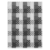 Zwart Witte Mode Stippen Stijl Design  Tafelkleed (Voorkant)