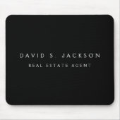 Zwart-witte, moderne, elegante professionele klas muismat (Voorkant)