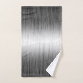 Zwart Witte Moderne Gauze Geblendeerde Textuur Bad Handdoek (Handdoek)