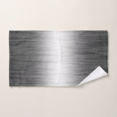 Zwart Witte Moderne Gauze Geblendeerde Textuur Bad Handdoek (Handdoek)