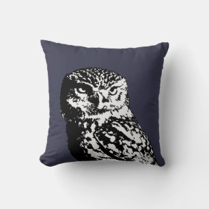 Zwart-witte moderne kieuwen kussen