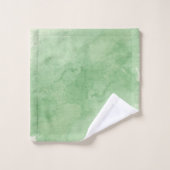 Zwart Witte Moderne Script Vrouwelijke Monogram Na Bad Handdoek (Wasdoekje)