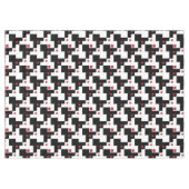 Zwart-witte, moderne  tablet tafelkleed (Voorkant (Horizontaal))