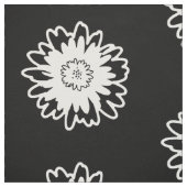 Zwart-witte moderne ventilator stof (Swatch)
