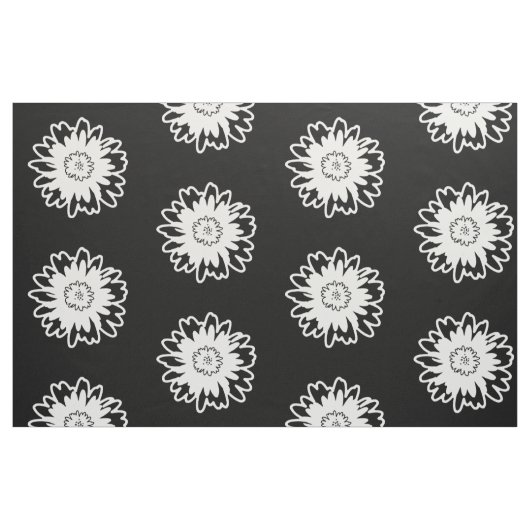 Zwart-witte moderne ventilator stof (Fat Quarter)