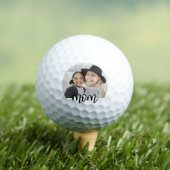 Zwart Witte Moeder Foto Golfballen (Insitu Shirt)
