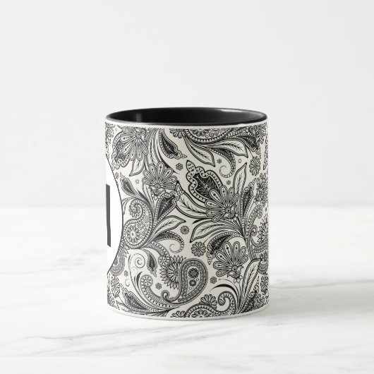 Zwart-witte molenmonoloog mok (Midden)