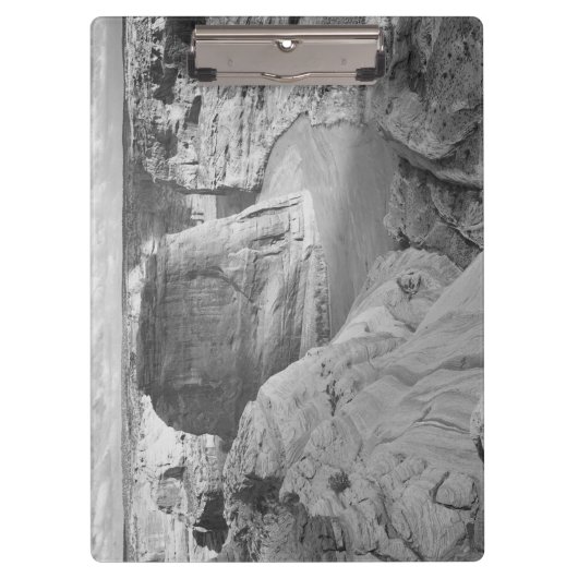 Zwart-witte mossel Adams Canyon Foto Klembord (Voorkant)