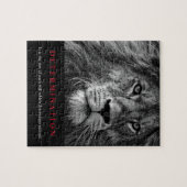 Zwart-witte Motivatie determinatie-ion art Legpuzzel (Horizontaal)