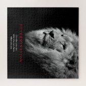 Zwart-witte Motivatie determinatie-ion art Legpuzzel (Horizontaal)