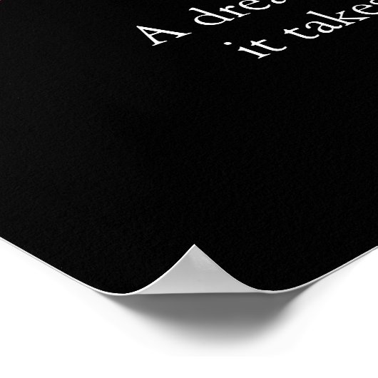 Zwart-witte Motivatie determinatie-ion art Poster (Hoek)