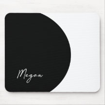 Zwart-witte mousepad