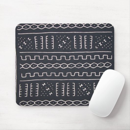 Zwart-witte mousepad muismat (Met muis)