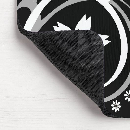 Zwart-witte muismat (Hoek)