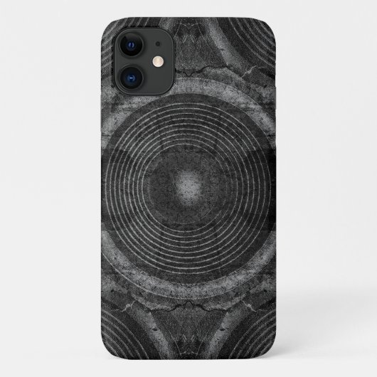 Zwart-witte muziekluidsprekers Case-Mate iPhone case (Achterkant)