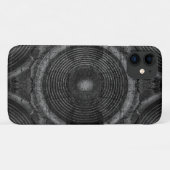 Zwart-witte muziekluidsprekers Case-Mate iPhone case (Achterkant (horizontaal))