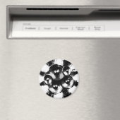 Zwart-witte muziekluidsprekers magneet (Insitu (Vaatwasser))