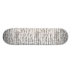 Zwart-witte muzieknoten persoonlijk skateboard