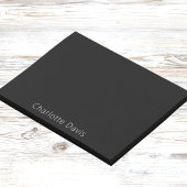 Zwart-witte naam post-it® notes