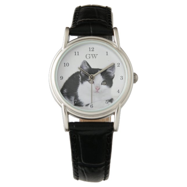 Zwart Witte Nadenkende Horloges (Voorkant)