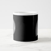 Zwart-witte Nautilus Schelp Grote Koffiekop (Voorkant)