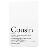 Zwart-witte neef met moderne neef magneet (Verticaal)