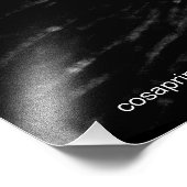 Zwart witte neusfoto poster moderne kunst (Hoek)