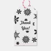 Zwart-witte neusvlokken Cadeaus of oormerk Cadeaulabel (Voorkant)