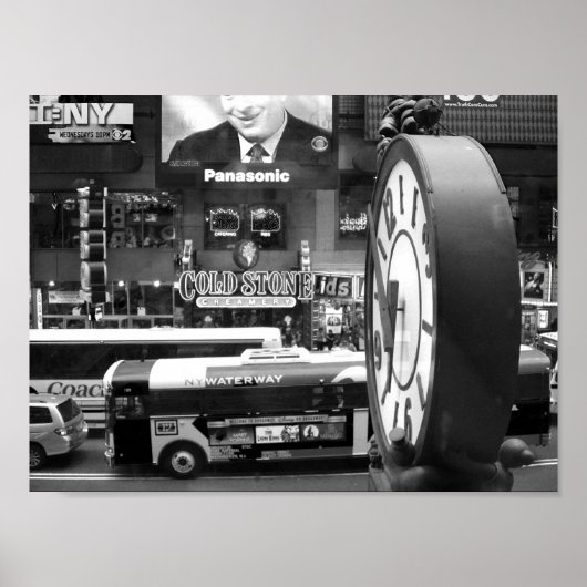 Zwart-witte NYC-foto Poster (Voorkant)