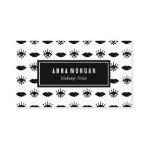 Zwart-witte ogen & lips Makeup artiest