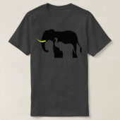 Zwart-witte olifanten t-shirt (Design voorkant)