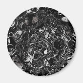 Zwart-witte oneindig magneet (Voorkant)