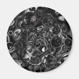 Zwart-witte oneindig magneet