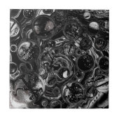 Zwart-witte oneindig tegeltje (Voorkant)