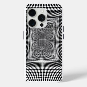 Zwart Witte Optische Illusie Ontwerp iPhone 15 Pro Case