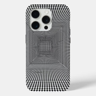 Zwart Witte Optische Illusie Ontwerp iPhone 15 Pro Case